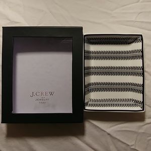 J. Crew Jewelry tray 5.5 x 4.25 black & white